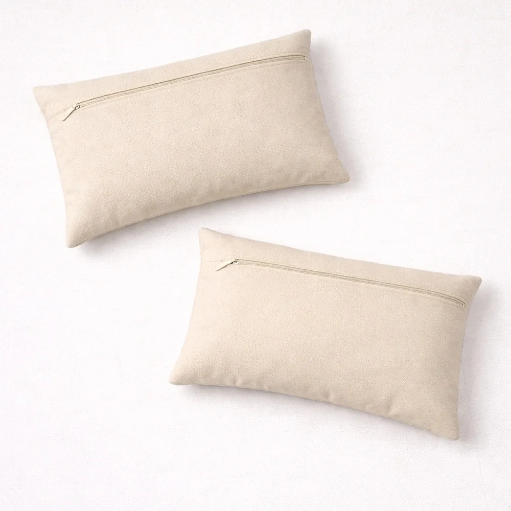 West Elm Offset Chevron Lumbar Pillow Covers Set of 2 12x21